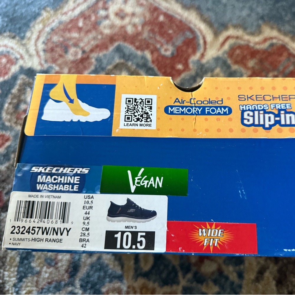 Skechers Blue Slip-Ins with Memory Foam